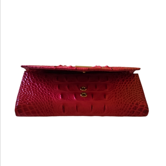 Brahmin Veronica Sweetheart Ombre Melbourne Leather Trifold Envelope Wallet NWT - Picture 3 of 11